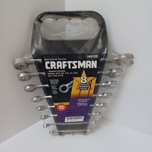 Craftsman Standard 8 piece Combination Wrench Set 12pt Made in USA NEW